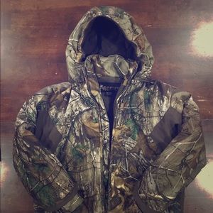 Boys camo hunting jacket